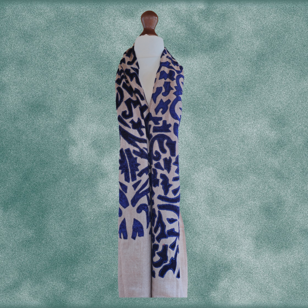 Luxe Opulence Cashmere Velvet Stole