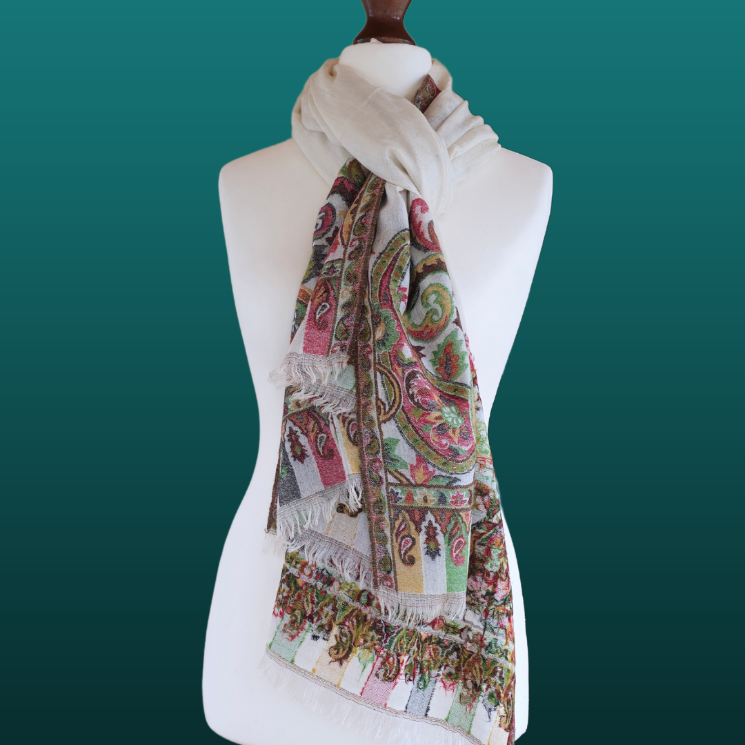 Heritage Artistry Woolen Kani Palla Stole