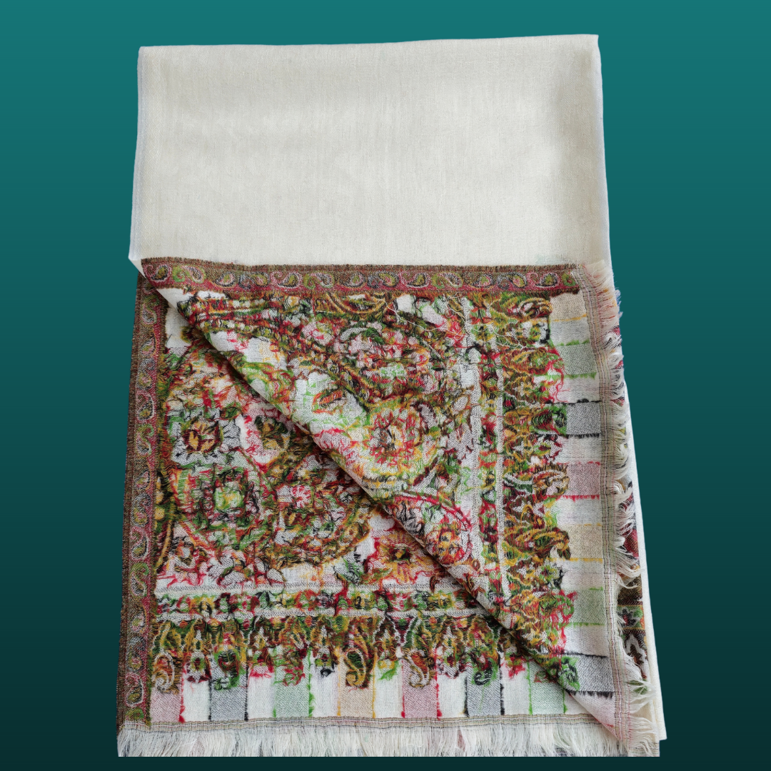 Heritage Artistry Woolen Kani Palla Stole