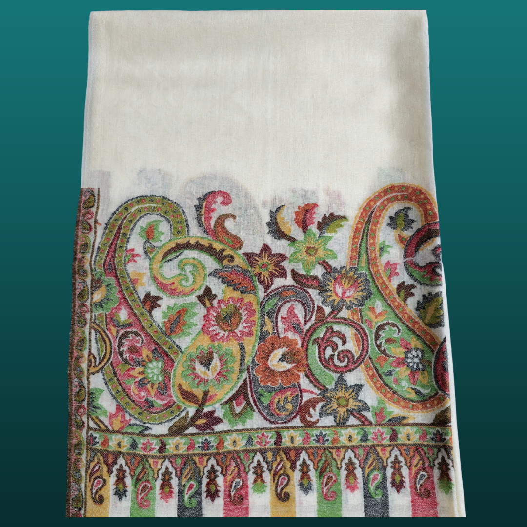 Heritage Artistry Woolen Kani Palla Stole