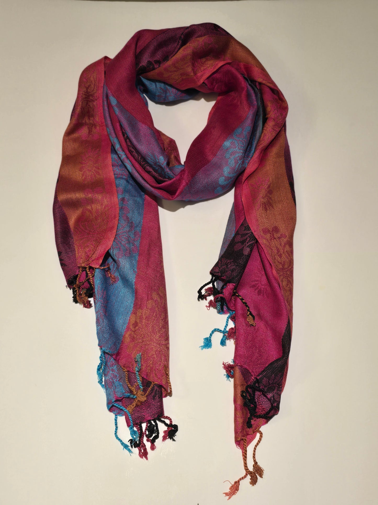 Luxury Multi-Colored Jamawar Shawl-Modal