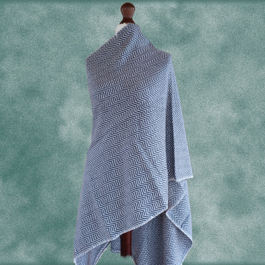 ZigZara: 2-Ply Cashmere Zig Zag Stole