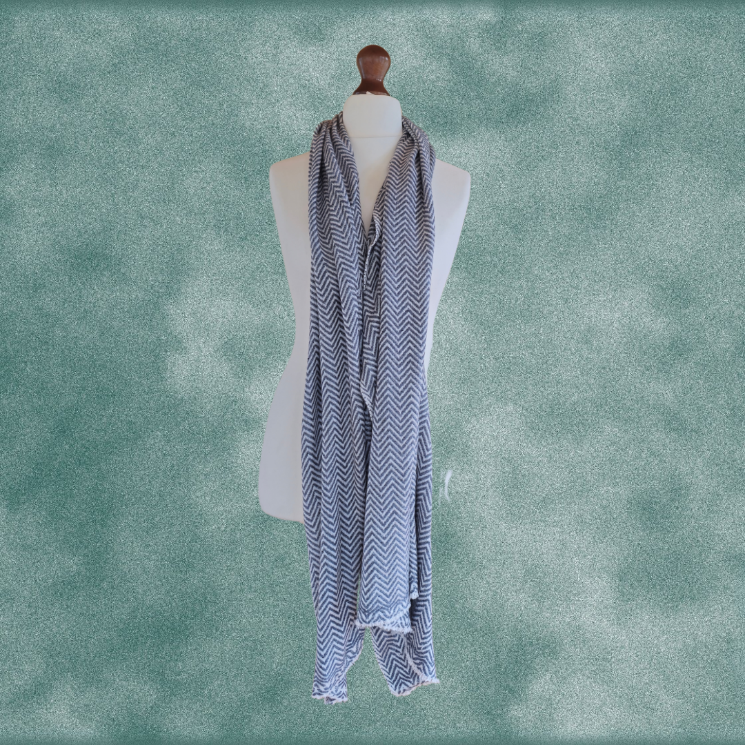 ZigZara: 2-Ply Cashmere Zig Zag Stole